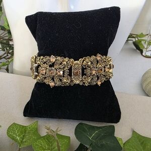Vintage Gold Ornate Juliana Style Bracelet